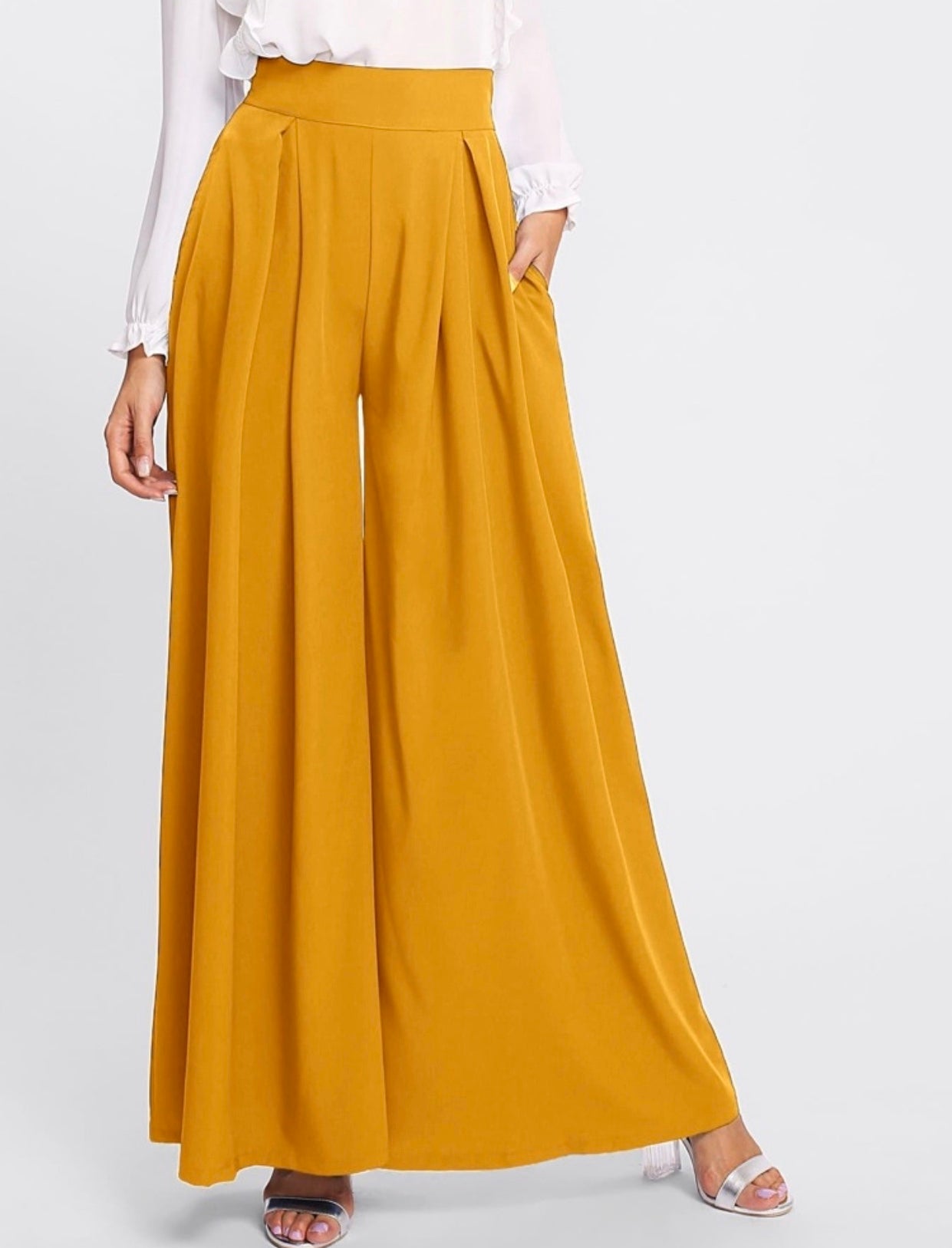 Pantalon plissé ample