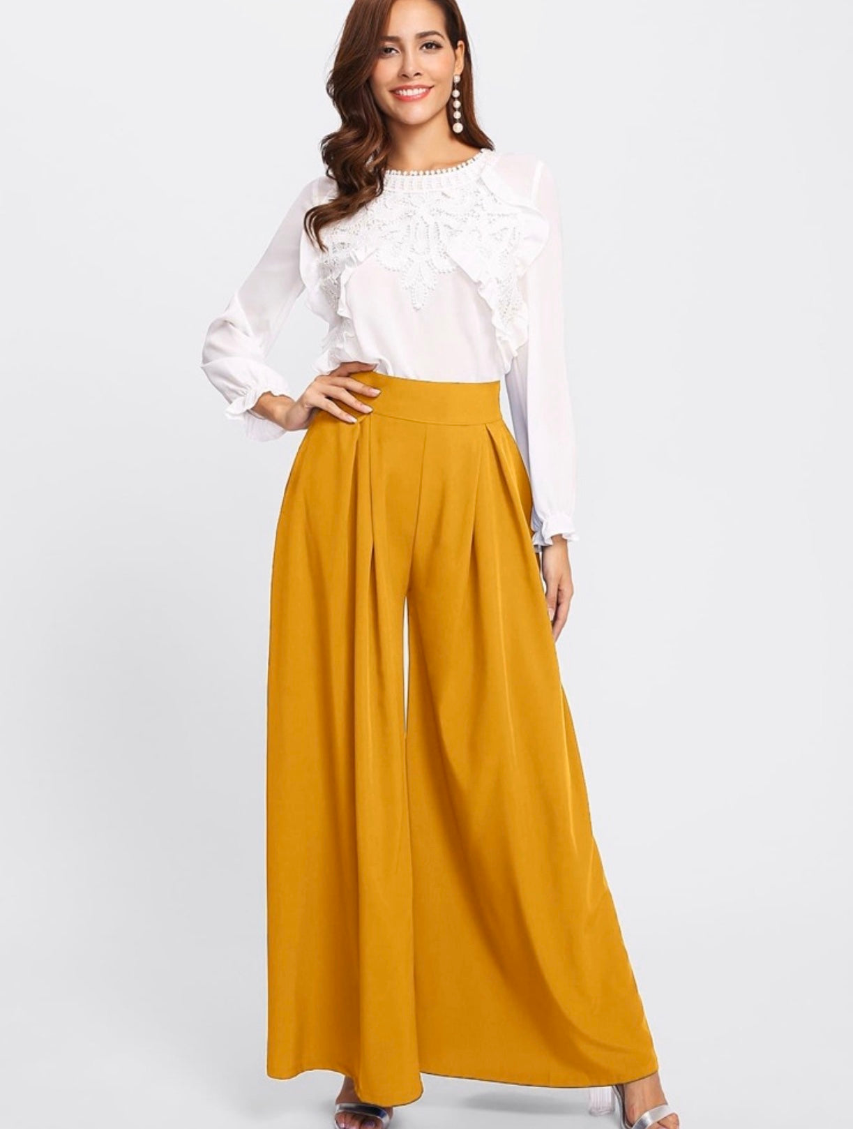 Pantalon plissé ample