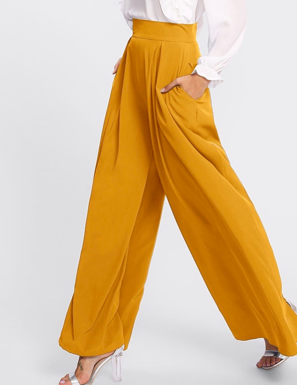 Pantalon plissé ample
