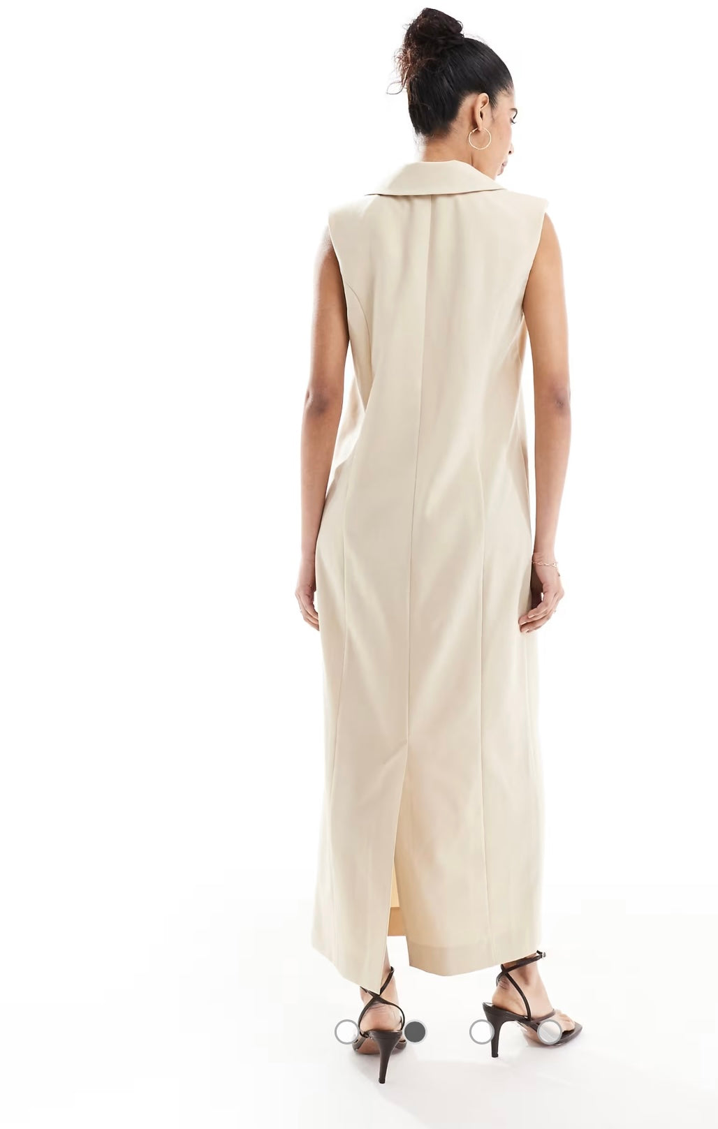 Robe droite style gilet de costume