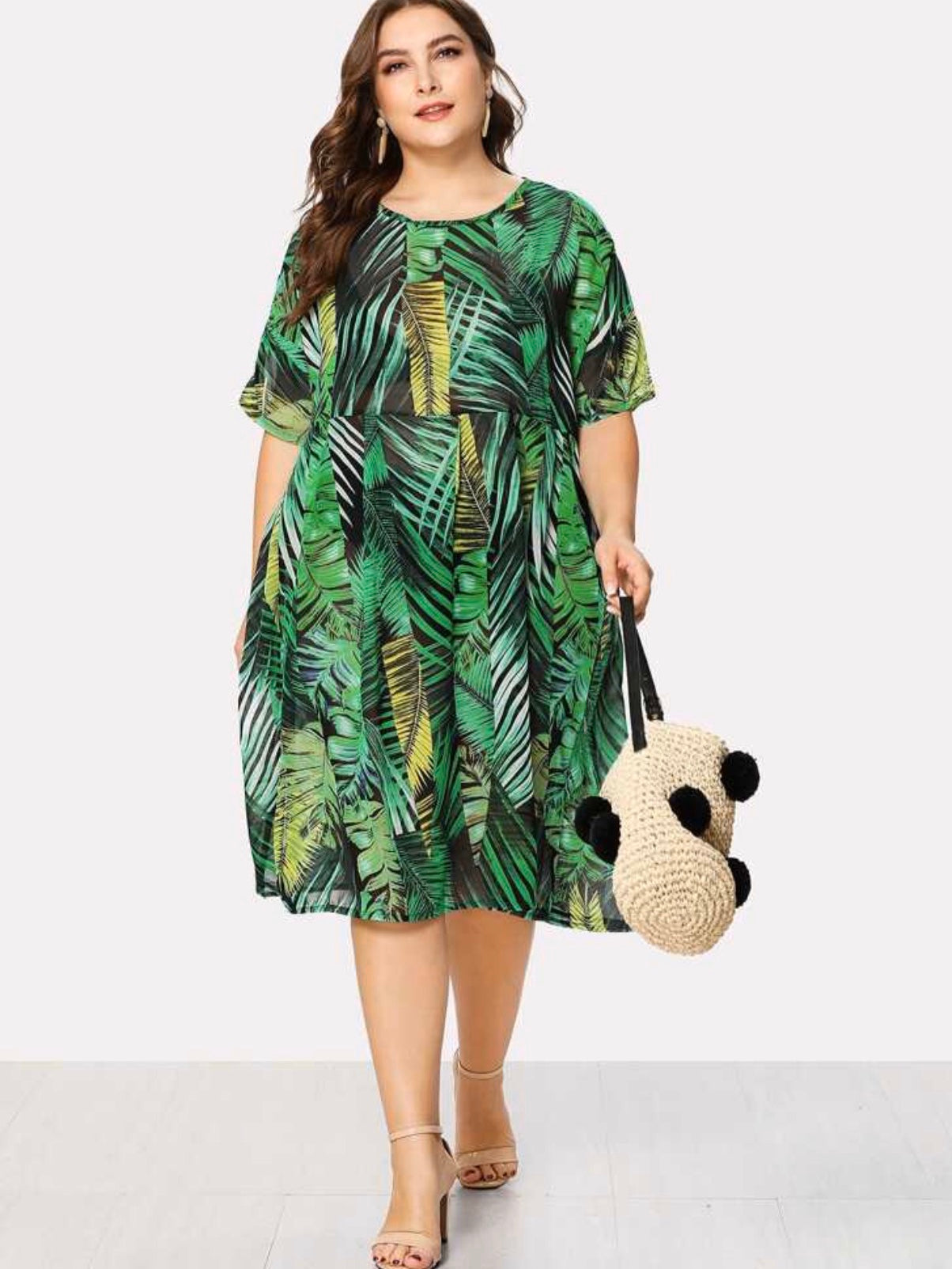 Robe imprimée tropical