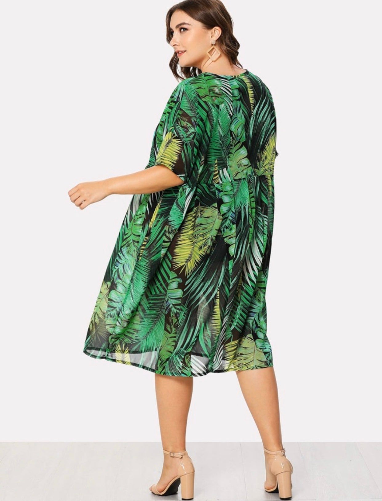 Robe imprimée tropical