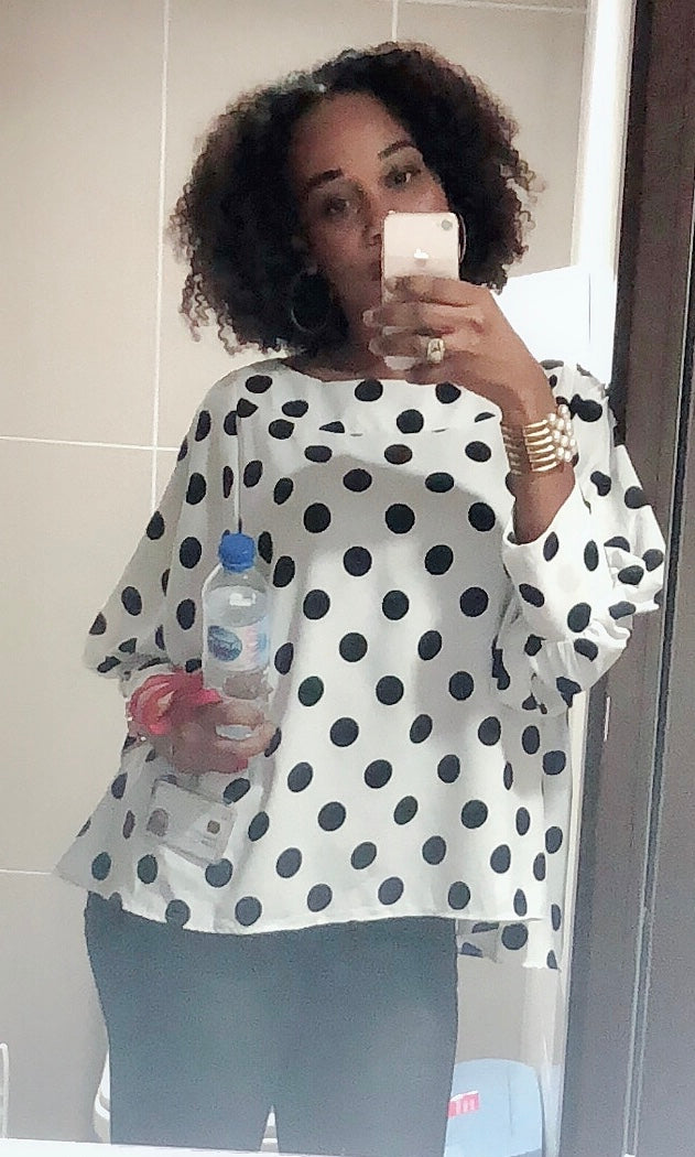 Blouse à pois