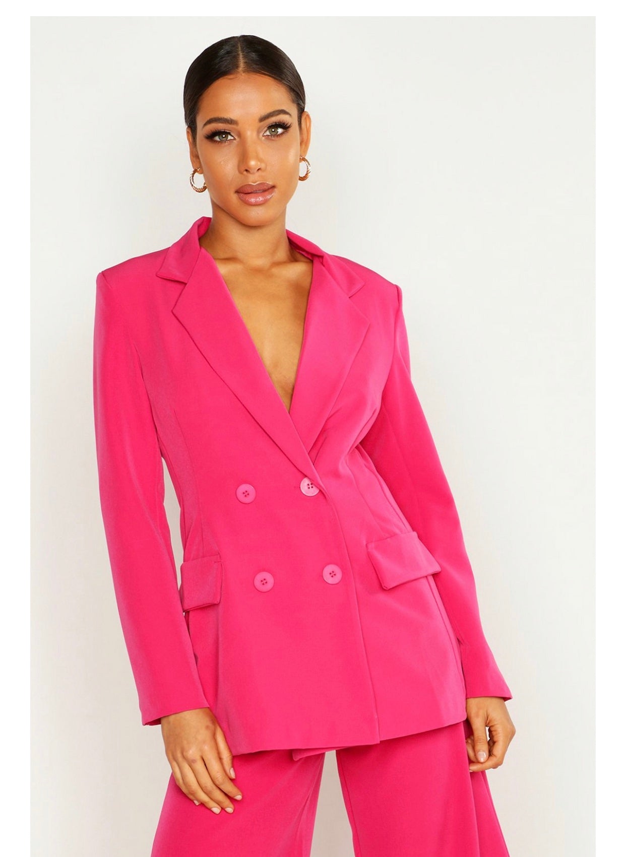 Blazer oversize à double boutonnage