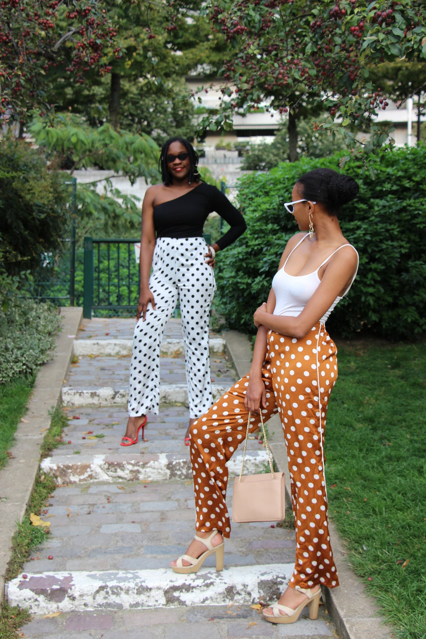 Pantalon à pois