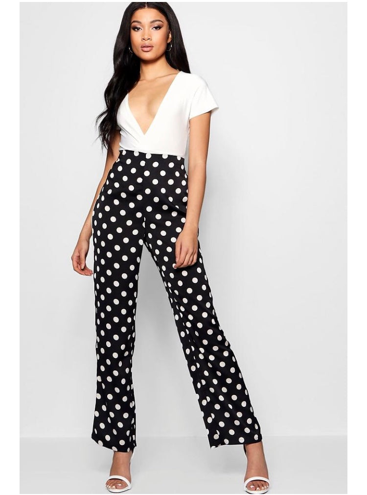 Pantalon à pois