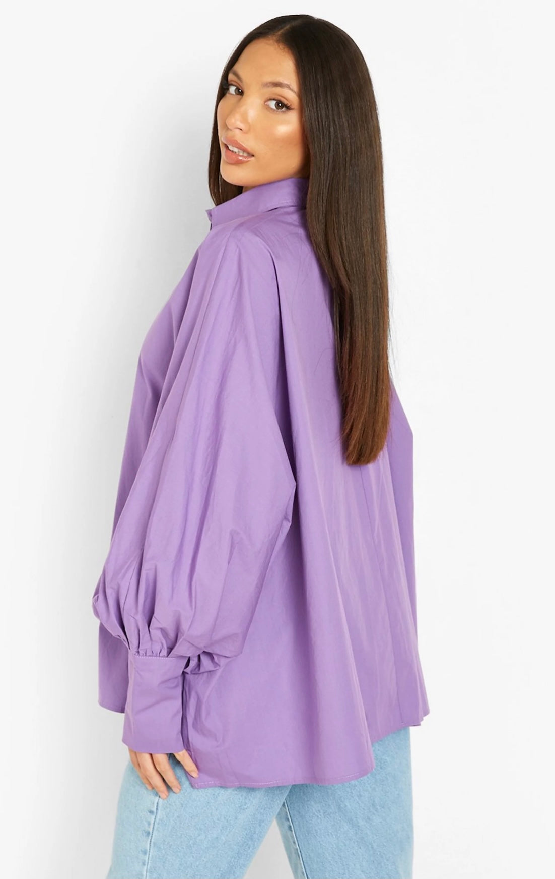 Chemise oversize à manches chauve-souris