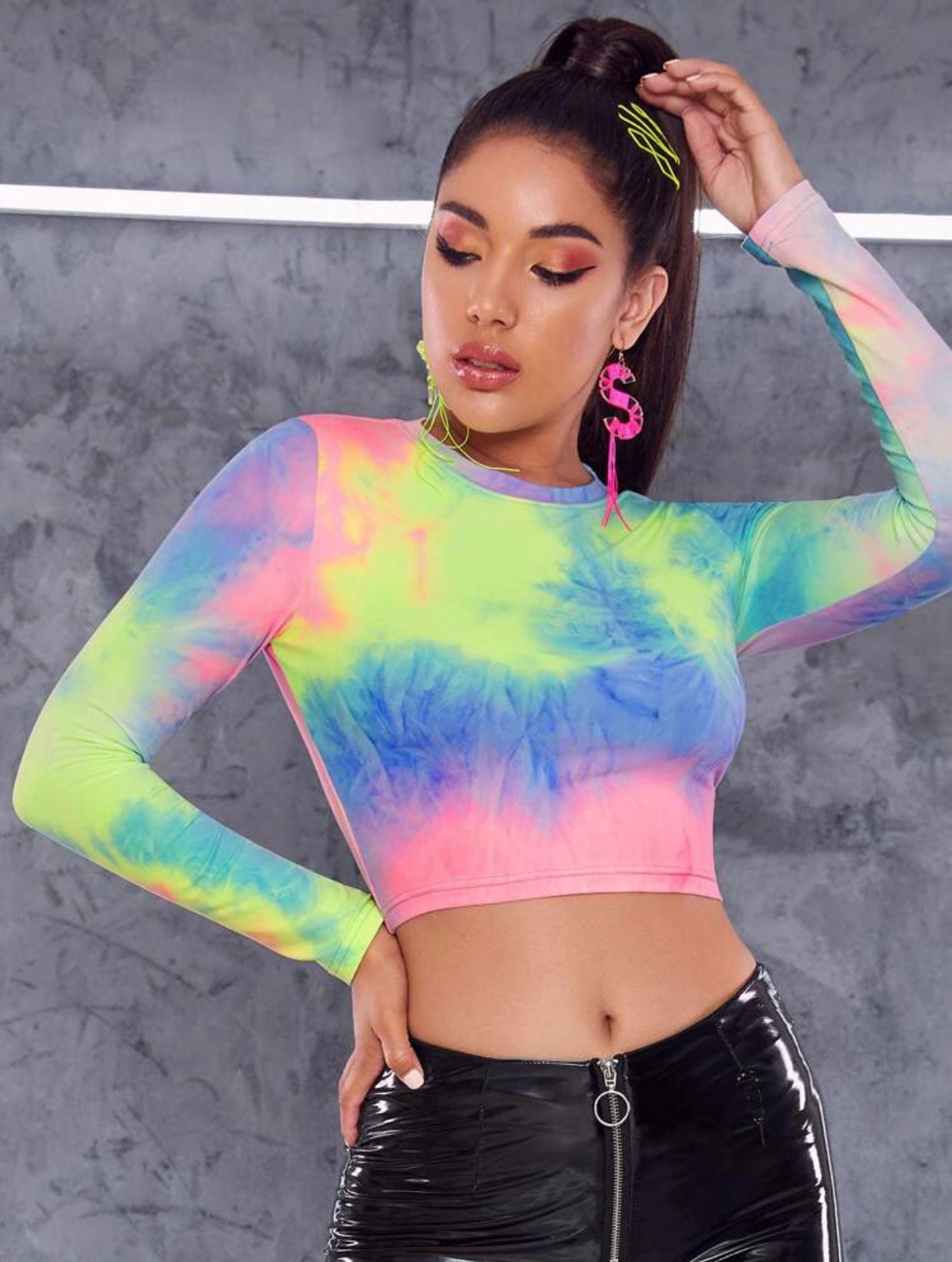 Crop top tie dye