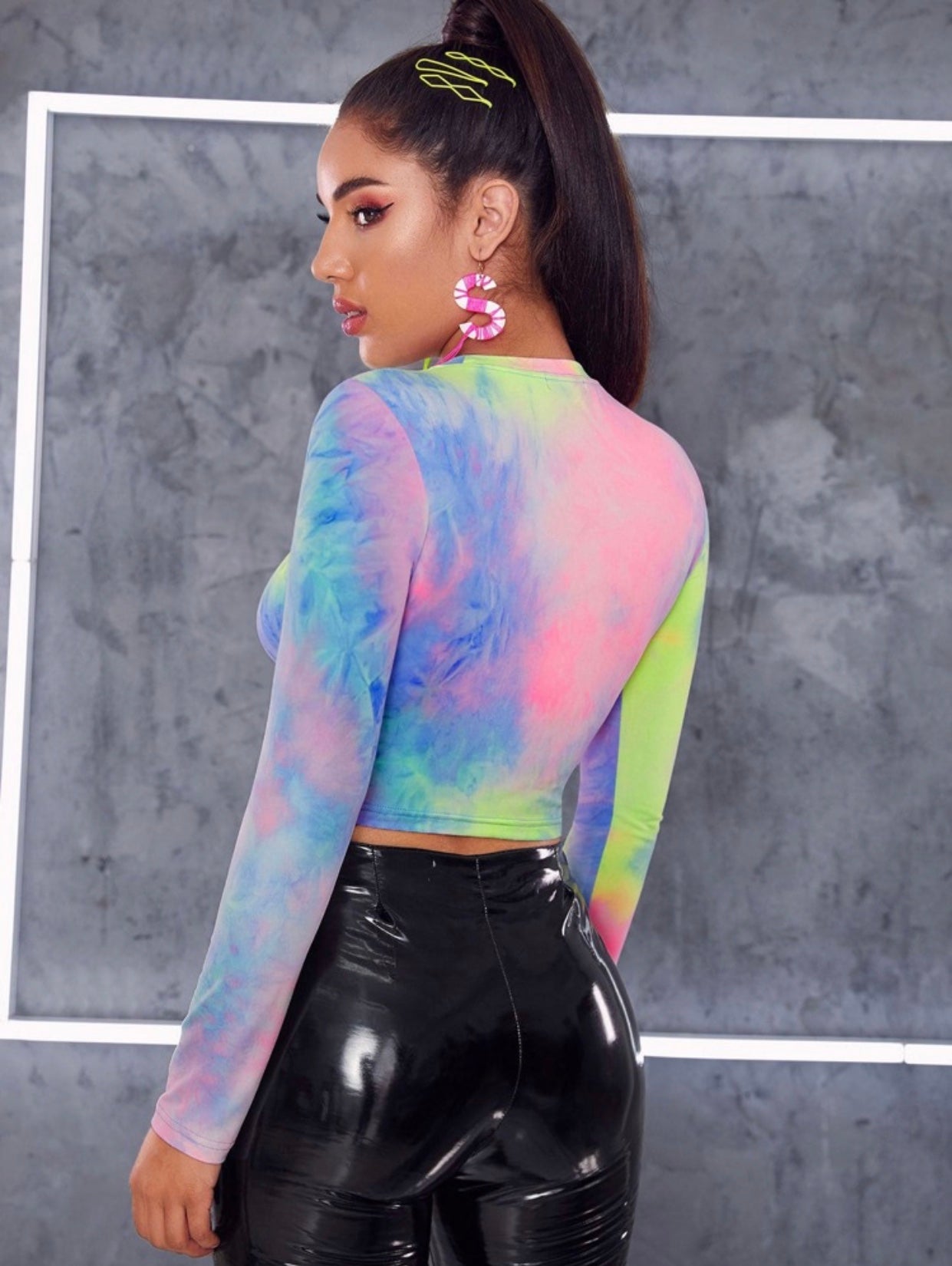 Crop top tie dye