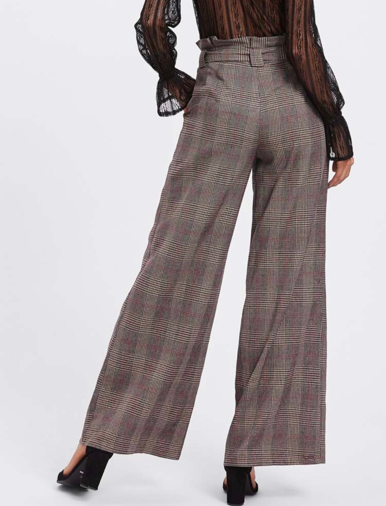 Pantalon ample carrelé