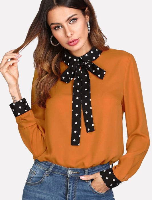 Blouse à pois bohême